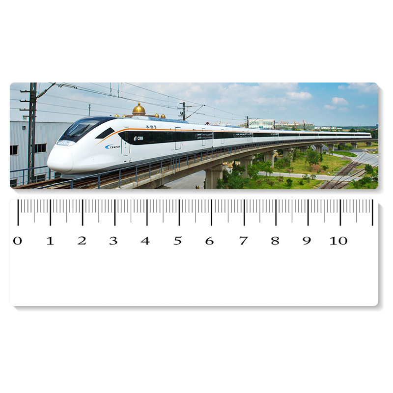 Eco - Friendly Custom Printed Plastic Rulers / 3D Printing Service With Railway Pattern