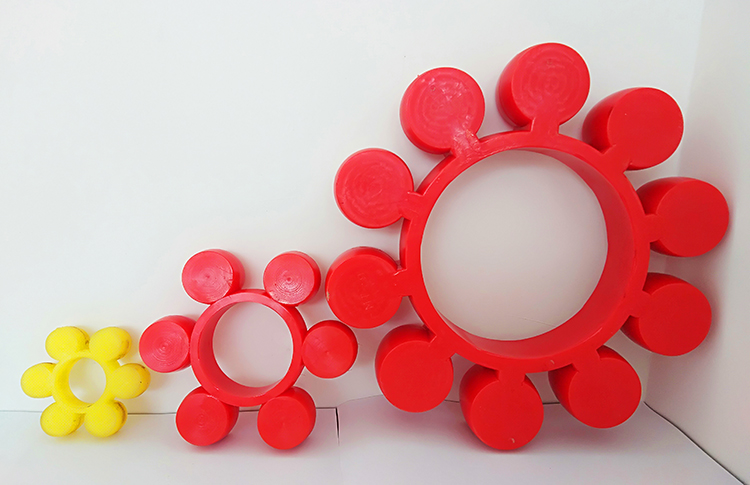 MT Flexible Rotex Coupling Inserts Rubber Cushion Plum Blossom Pad