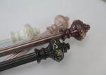 Window European Style Injection Molding Curtain Rail Finials