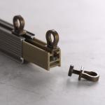 Heavy Duty Bendable Plastic Aluminum Pole Window Curved Curtain Rod Track Rail