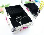 Shinny Gifts Fashion Jewerly Organizer Box Earring Storage Box Cosmetic Jewelry