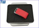 Delicate Magnet Connected 2GB Thumb Drives Flash Leather Cover Disk