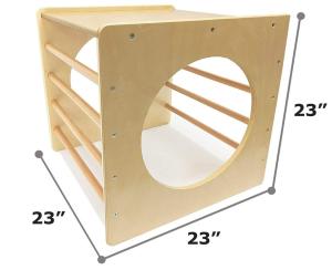Quality wooden Toddler Climbing Cube and Tunnel - Toddler Climbing Toys Indoor/Outdoor Playset wholesale