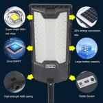 Commercial IP65 Solar Street Light Outdoor Remote Control Street Light