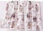 Lovely Rotary Printing Children Flannel Blanket , Owl Printed Flannel Bed