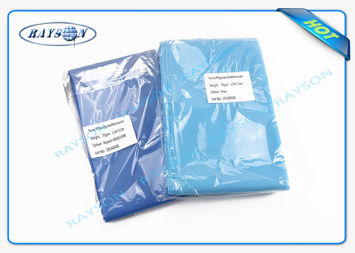 100% PP Non Woven Fabric Hygiene Medical Bed Sheet Hospital Use Waterproof
