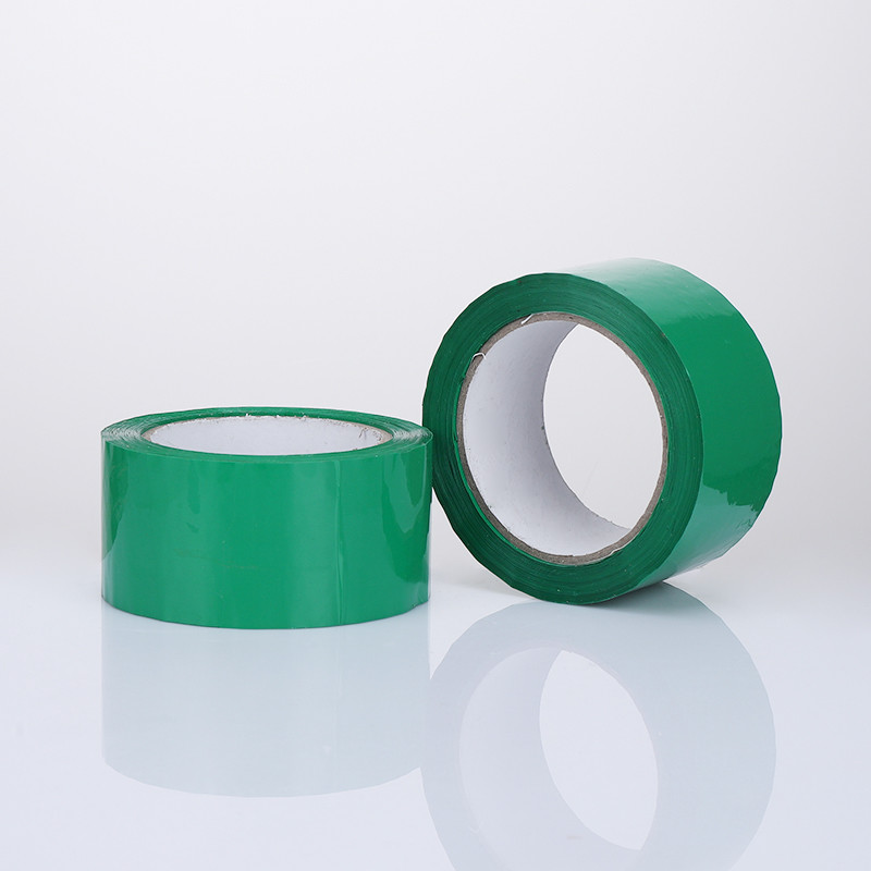 Transparent Green BOPP Adhesive Tape Insulation Tape Green With Logo Printed