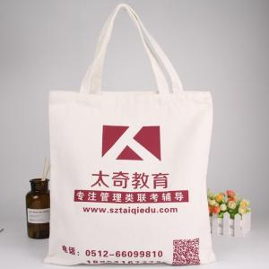 Quality Cosmetic Lunch Laptop Sling Canvas Reusable Grocery Bags Offset Printing wholesale