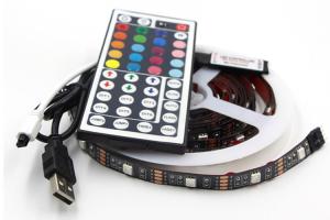 Quality Paypal Accept SMD5050 Tv 5V USB LED Strip RGB Light With Remote wholesale