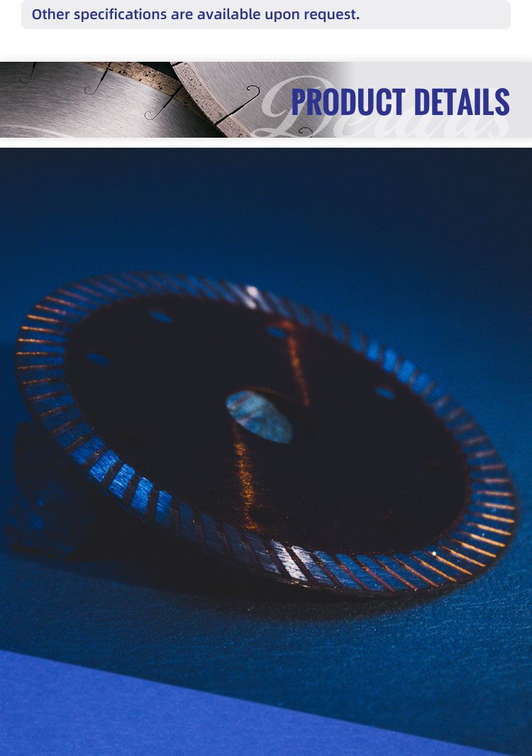 SAW BLADE 4" Cold Press Sintering Diamond Discs Turbo Cutting Disc With Long Lifespan