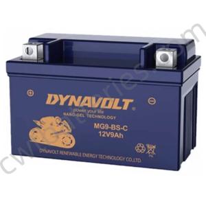 Quality DYNAVOLT MG9-BS-C Nano Gel Series Motorcycle Battery 12V 9Ah Maintenance Free Motor Accessories for Aki Motor KTM Duke wholesale