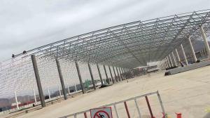 China Construction Space Frame Prefabricated Steel Structure Toll Station Canopy Building on sale