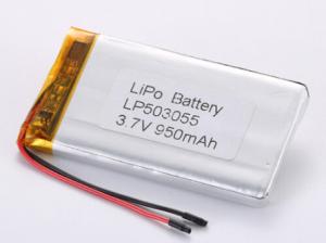 Quality LP503055 3.7V 950MAH li ion battery manufacturers Long-Lasting Lithium Polymer Rechargeable Battery Discharging Temperature -20°C To 60°C wholesale