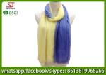 Chinese factory frayed two colors ombre lightweight scarf 100% Viscose 70*180cm