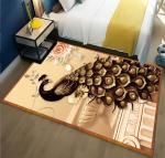 Light Luxury Peacock Pattern Bedroom Blanket Sofa Bedroom And Living Room Floor