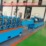 ERW 114 Caffolding Construction Tube Mill Equipment 280kw PLC Control