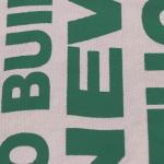 Long Rope Green Canvas Tote Bag / Recycled Small Canvas Shopping Bags