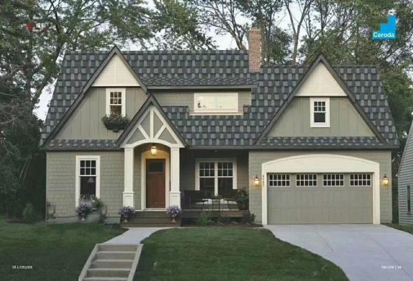 Aluminum-zinc Stone Coated Metal Roofing tiles for villia in Nigeria Market