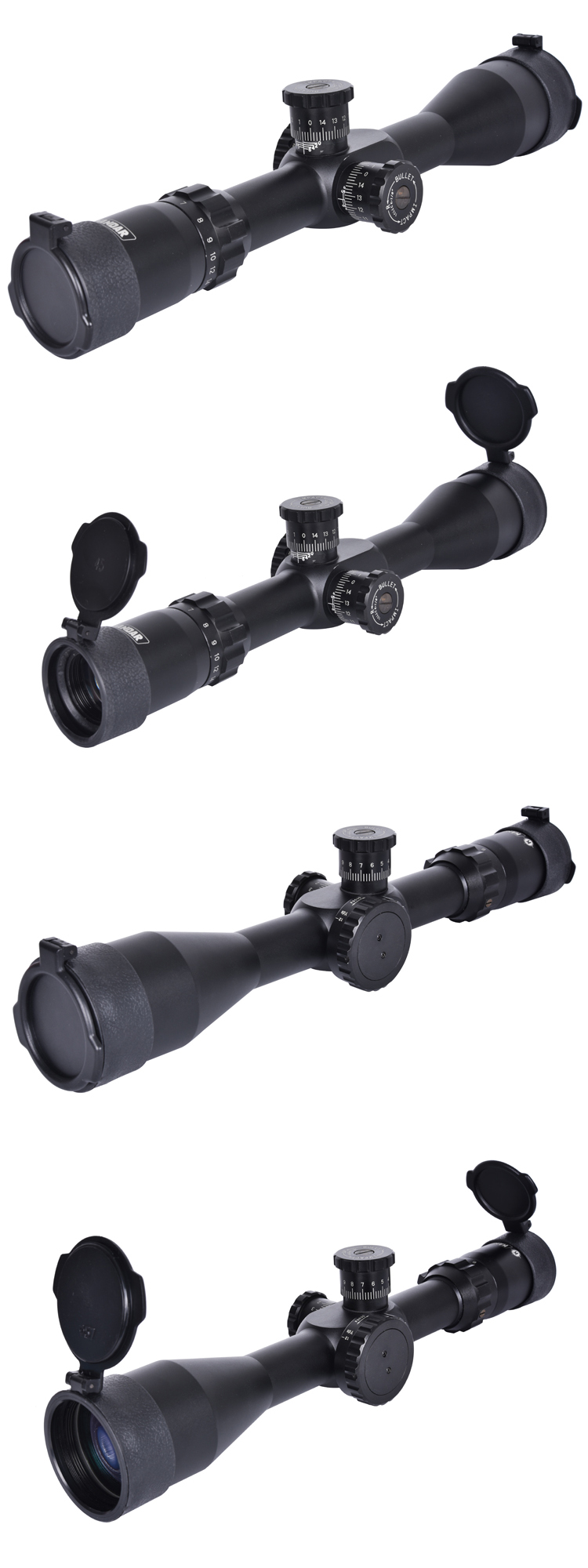 Side Focus Hunting Scope with 50mm Objective Lens Diameter and One-Piece Tube Design