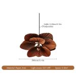 Wabi-sabi Paper Ceiling Lamp Living Room Shop Led Ceiling Chandelier Kitchen