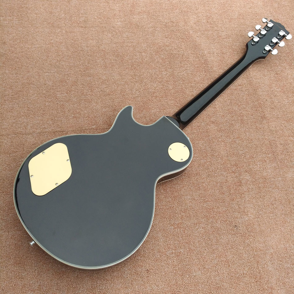 New high-quality custom LP electric guitar with Humbucker*3 pickups, Ebony fingerboard Flame Maple Top guitar, free ship