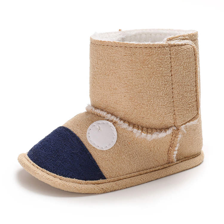Wholesale Warm plush Winter snow 0-2 years boy and girl prewalker outdoor baby boots