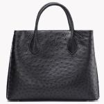 32x15x24cm Ostrich Leather Ladies Tote Handbag