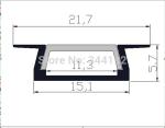 Waterproof U Shaped Aluminum Channel , Led Strip Light Aluminum Channel