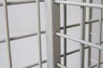 Removale 1650mm High 600mm Long Rotating Display Rack White Wire