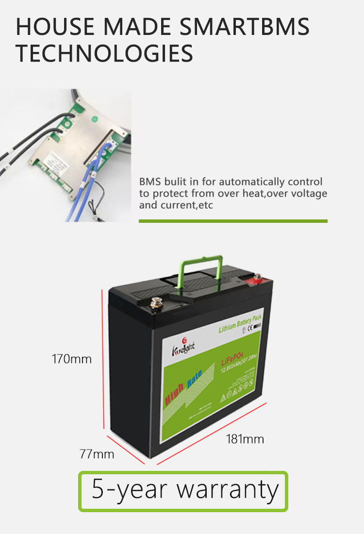 Off Grid Power 12V LiFePO4 Battery Pack UPS EPS Backup Power Supply