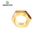 Knurled Industrial Metal Nuts , Custom Made Brass Non Standard Fasteners