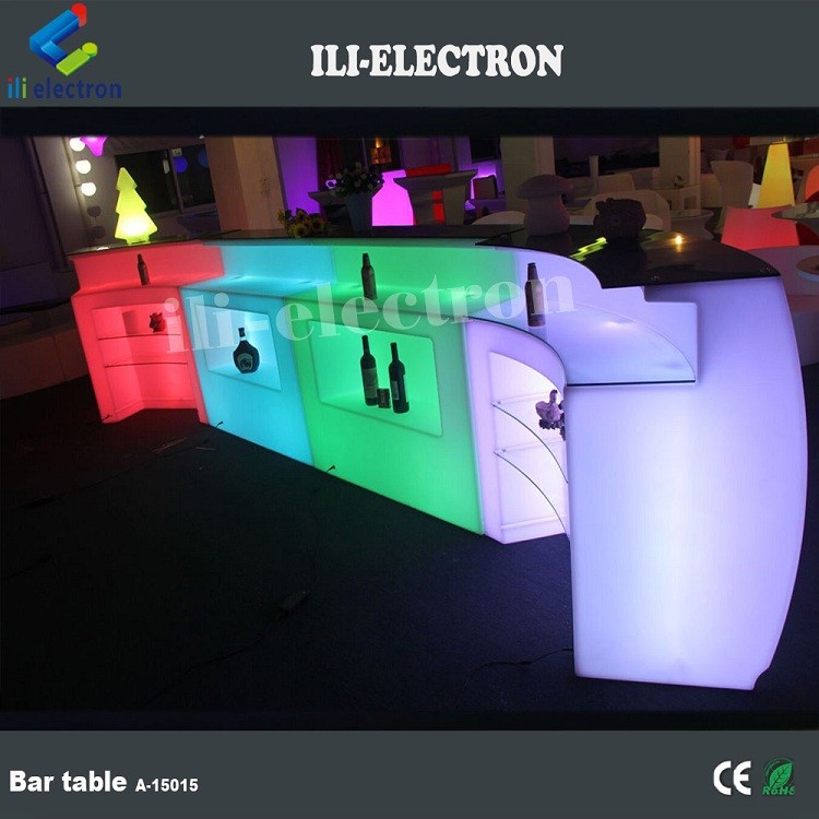 Customized LED Round Bar Counter Illuminated IP65 Water Resistant
