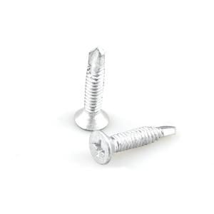 Quality Stainless Steel 410 316 Bi-Metal Flat Head Phillips Self Drilling Screw ST4.8x25 wholesale