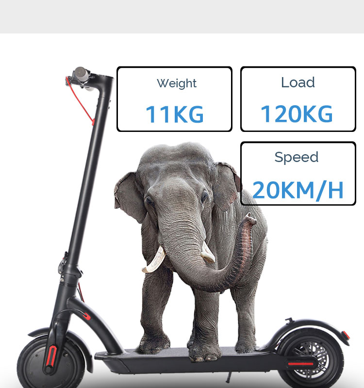 8.5 Inch 250W Mini Powerful Electric Scooter For Teenager Foldable LED Display