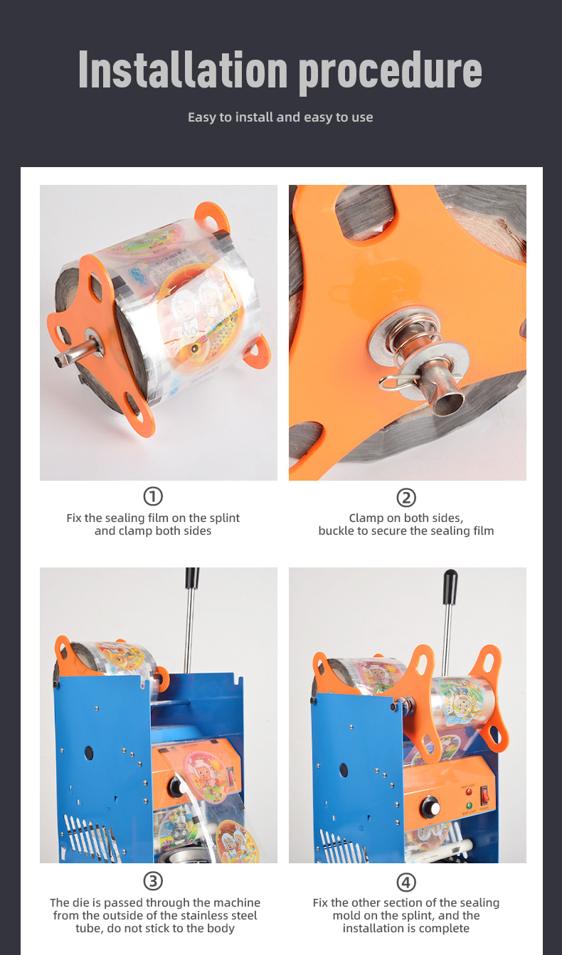 High Cost Performance Milk Tea Cup Sealer Machine with Adjustable Settings 8 KG Capacity