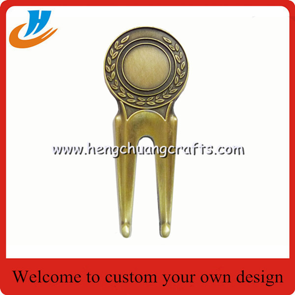 Personalized golf divot repair tool/Zinc alloy golf accessories