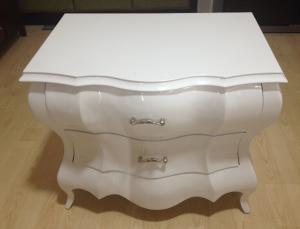 Quality Wooden 5-star hotel furniture stone top night stand/bed side table NT-0011 wholesale