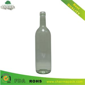 Quality 750ml Transparent Glass Bottle for Wine wholesale
