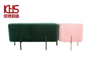 Quality Jane Europe Long Storage Ottoman Bench Morandi Green Sakura Pink Storage Stool wholesale
