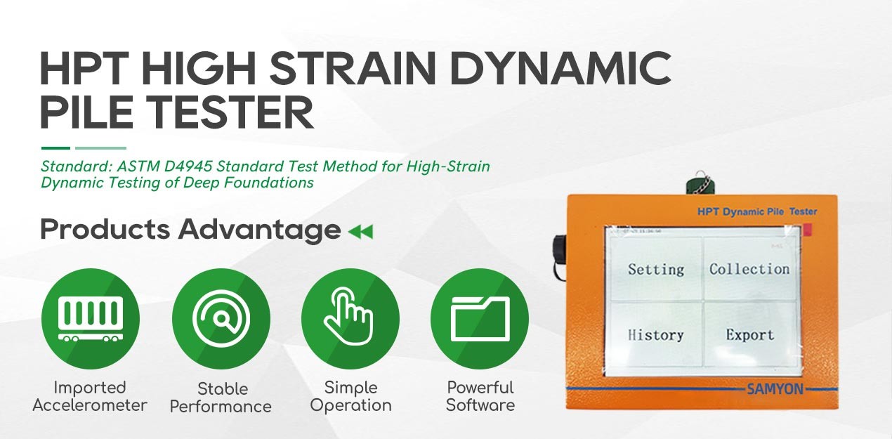 Astm D4945 Standard Pile Testing Equipment For Loading Capacity High Strain