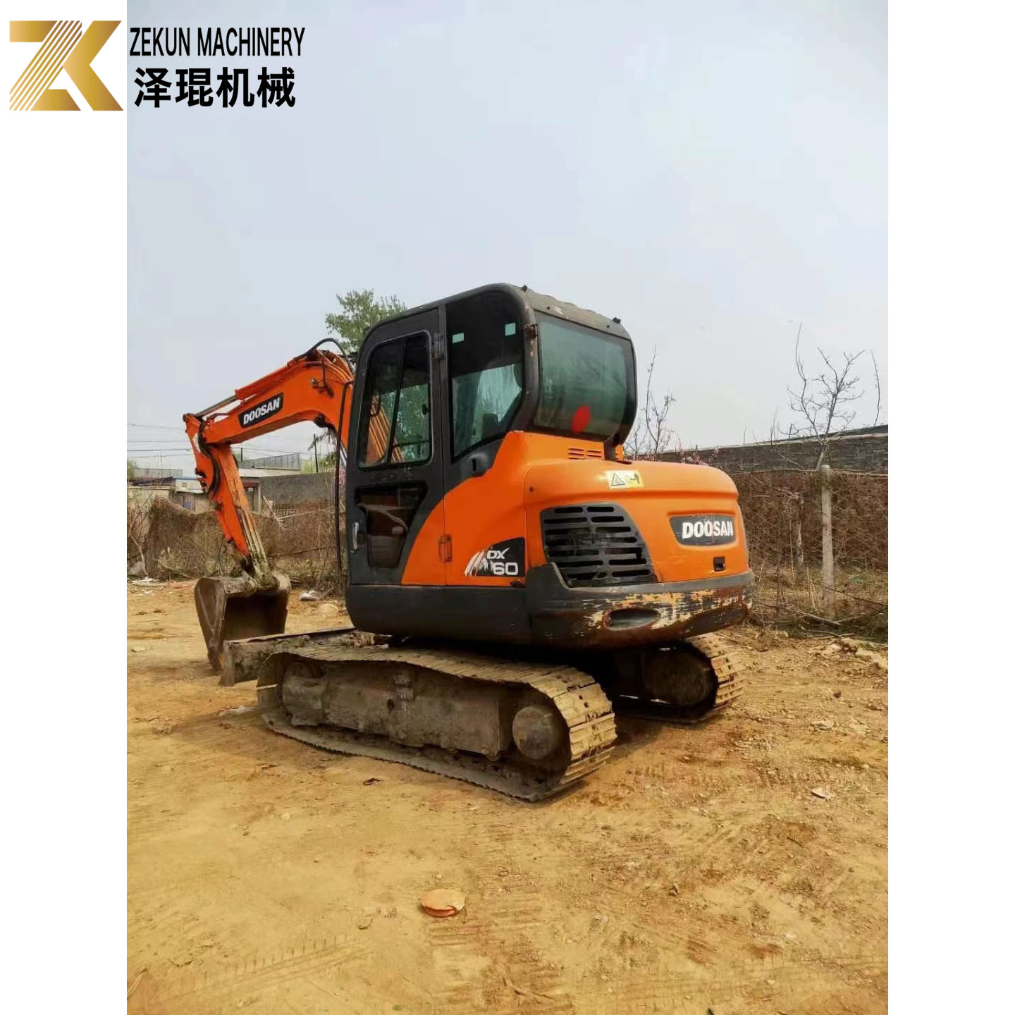 Second Hand Doosan DX60-7 DX60-9 6T Used Crawler Excavator From Korea