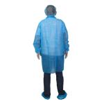 Blue Medical Disposable Lab Coats PP 30G Nonwoven Hospital