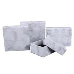 Unique Modern Gift Luxury Jewelry Packaging Cardboard Material Marble Patterned