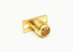 SMA Female 2 Holes Flange Mount RF Coaxial Connectors