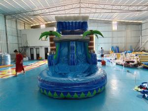China EN14960 8x3x4m Inflatable Water Slides Indoor Inflatable Water Bounce House on sale
