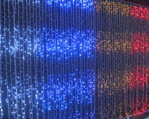 Quality Flat emitting 110v fairy outdoor led christmas lights curtain CE ROHS approval wholesale