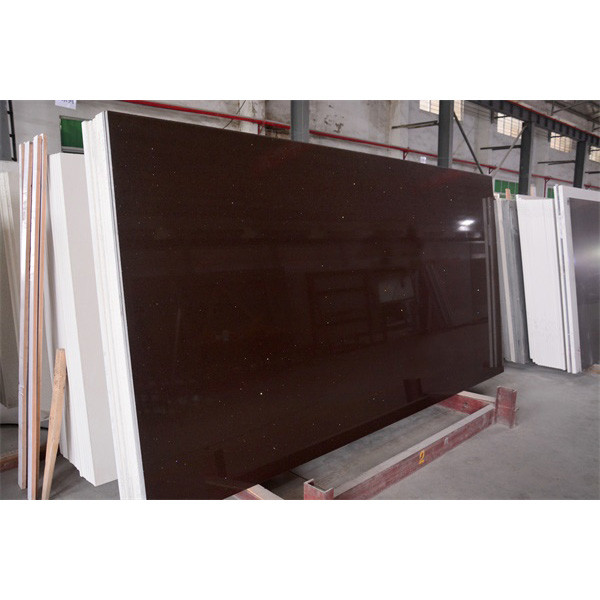 20MM Coffee Brown Glass Mirror Quartz For Bathroom Decorative Materials