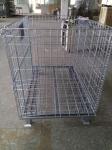 Warehouse Metal Storage Cage Wire Mesh Gitterbox Pallet Rack 500kg Capacity