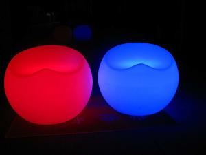 Quality Outdoor / Indoor LED Bar Furniture Apple Shape Sofa Light Up Seat Furniture wholesale