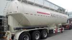 55cbm Flour Tank Semi Trailer Three Axles Stainless Steel Material